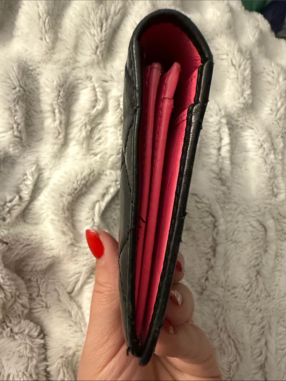 CHANEL Black Cambon Wallet with White CC - Picture 15 of 16